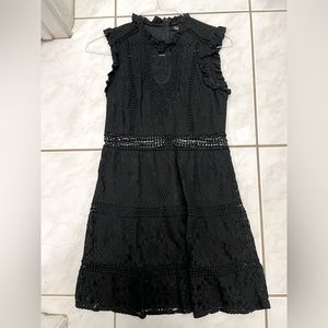 Black lace high neck dress - Junior M by shift